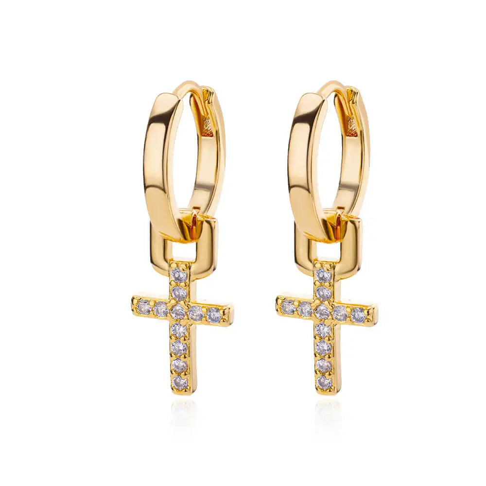 Pendientes Cruz Latina