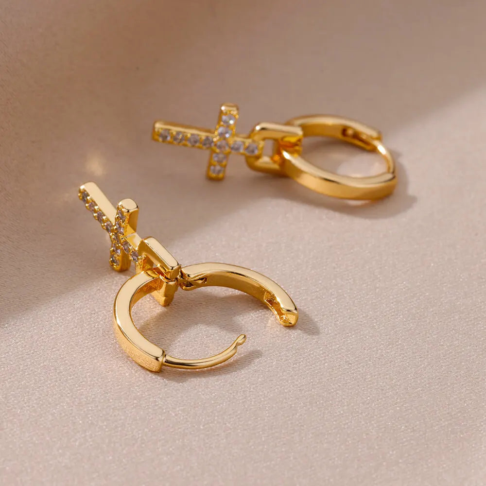 Pendientes Cruz Latina