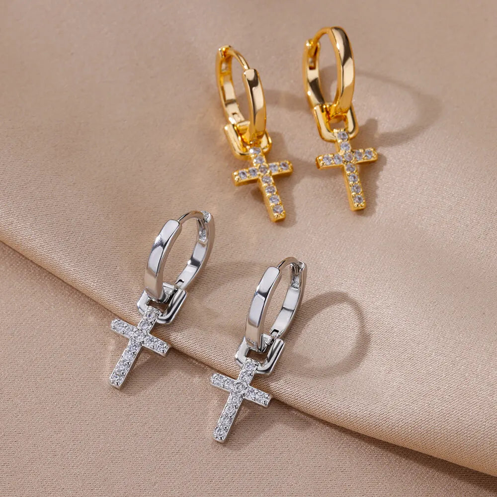 Pendientes Cruz Latina