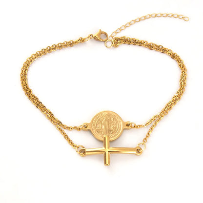 Pulsera de San Benito doble capa