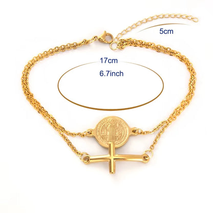 Pulsera de San Benito doble capa