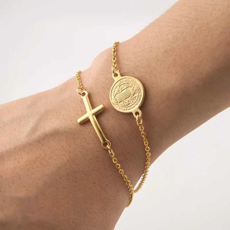 Pulsera de San Benito doble capa