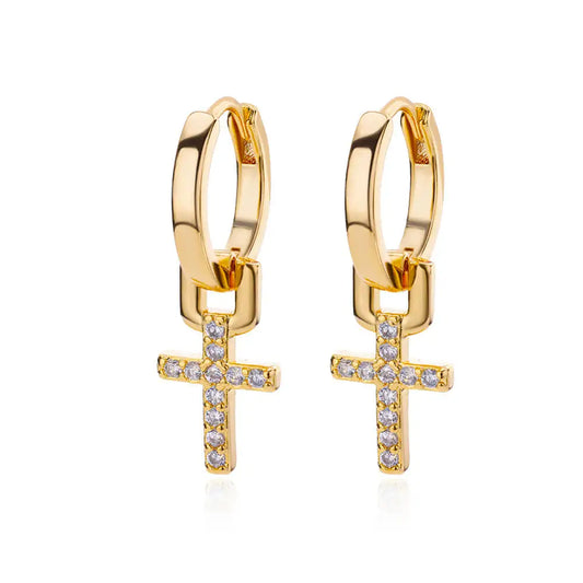 Pendientes Cruz Latina